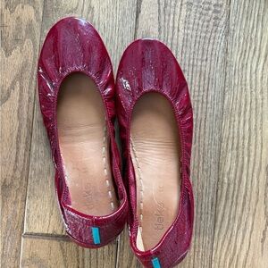 Tieks Red Patent Ballet Flats